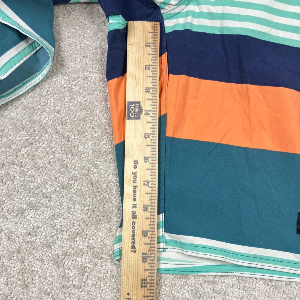 Patagonia Wavefarer Men's 34 Boardshorts Blue Orange Striped 86543 - Picture 6 of 9